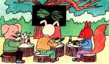 小白兔掉进坑看图说话