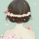 喜欢读书的帽子女孩