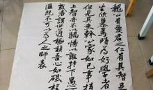 我学会了写软笔书法