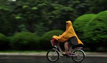 雨中骑行
