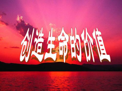 让人生有价值
