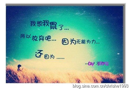 那个时候我选择坚强