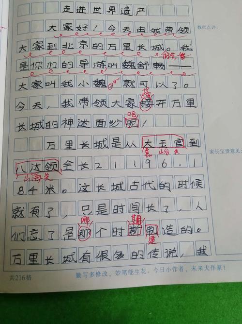 精彩瞬间组成初中