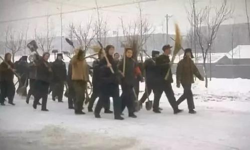 记得一次清理雪