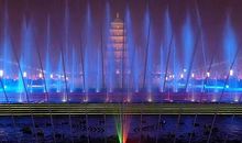 美丽的大雁塔音乐喷泉