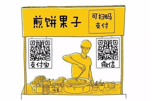 薄煎饼站在门口