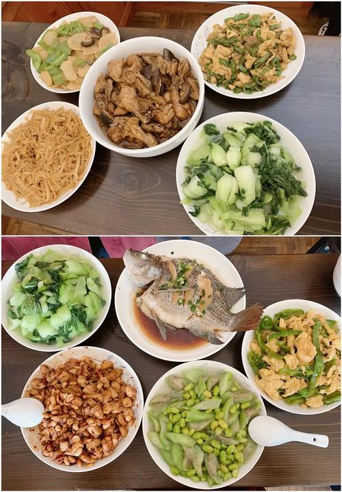 我看阿姨在做饭