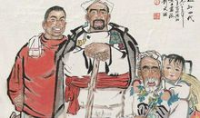 三轮车上祖孙情