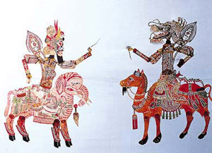 看皮影戏的感觉