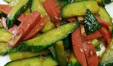 黄瓜炒火腿肠