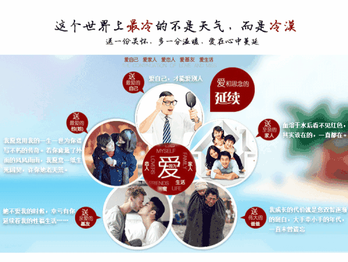 关怀，深情