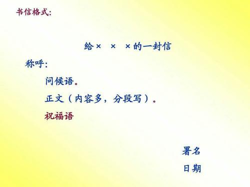 给XXX的信