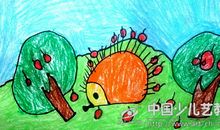 刺猬苹果看图写话