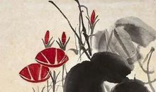 为姥姥画上牵牛花