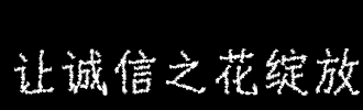 让诚信之花在心中绽放