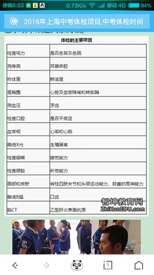 高中入学考试记录