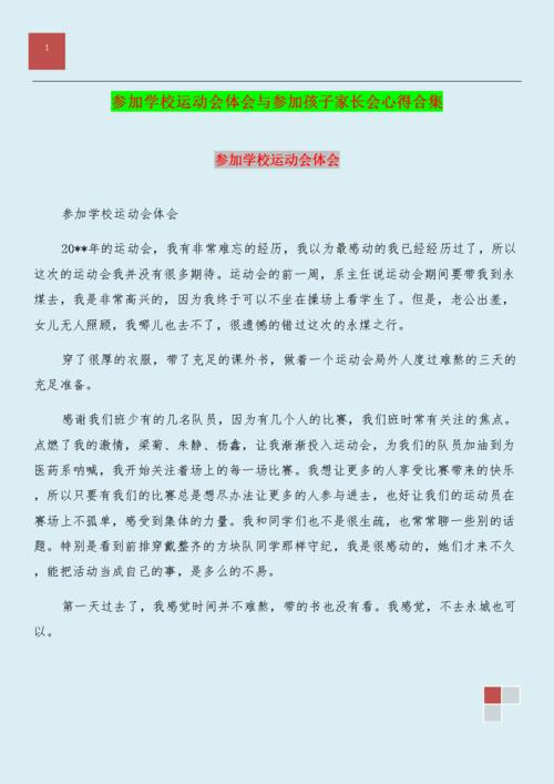 运动体验
