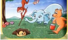 小鸭子掉进了坑里