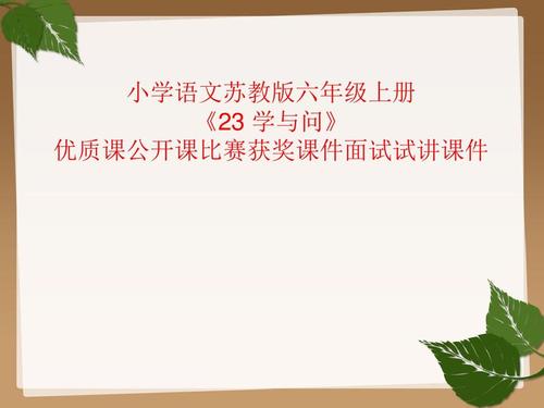 学习与提问