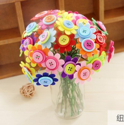 学习制作纽扣花