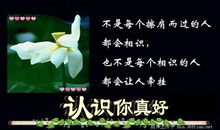 朋友认识你真好