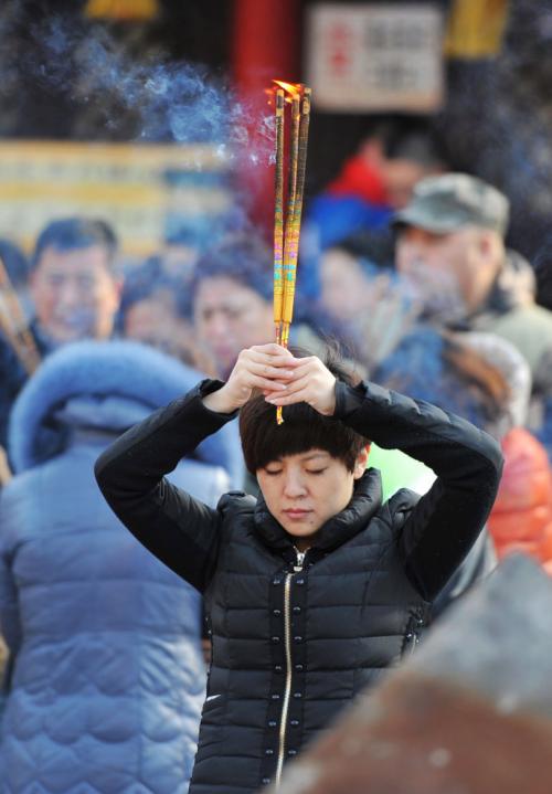 烧香祈祷