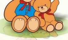 小熊花花数面包