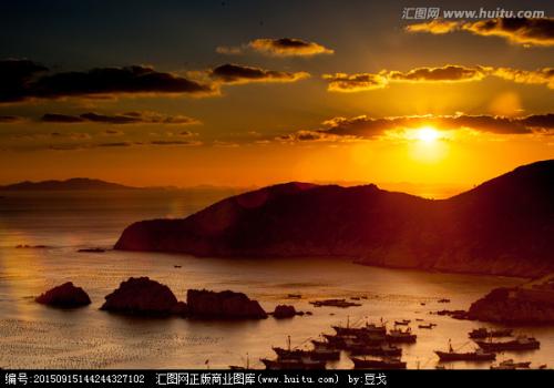 海上日落