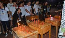 激烈的吹蜡烛比赛