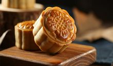 美味的炭烤月饼