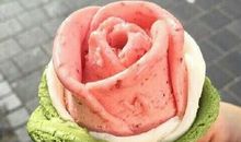 玫瑰花冰淇淋