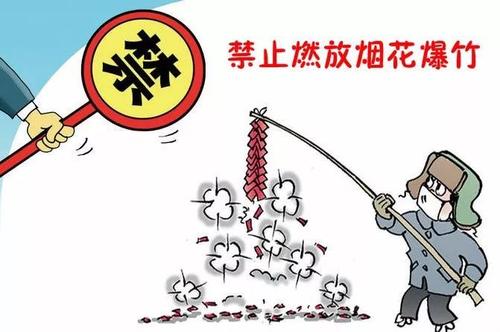 禁止燃放烟花