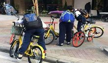 骑电动共享单车