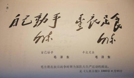 自己做以获取足够的食物和衣服