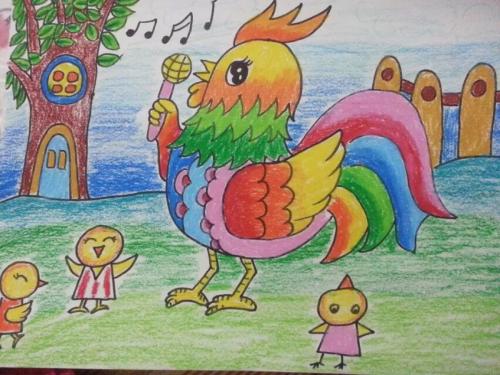 美丽的大公鸡