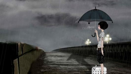 在雨中思考
