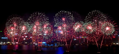 农历新年烟花汇演