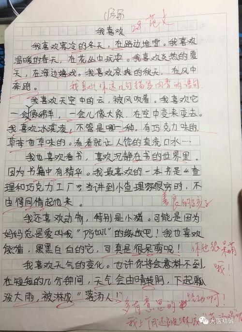 描述课堂上的作文
