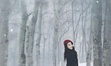 雪花飘飞的冬天