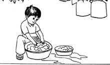 谁的蛋呢看图写话