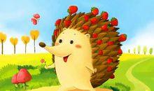 小刺猬运苹果看图写话