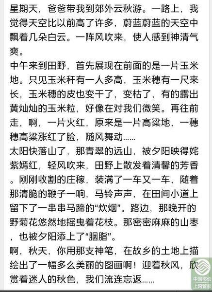 秋季郊游组成