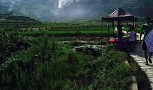 溪流·田野·朝阳山