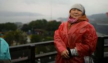 雨中游三峡大坝