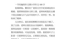 最有趣的一件事作文400字