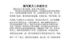 描写夏天声音的作文