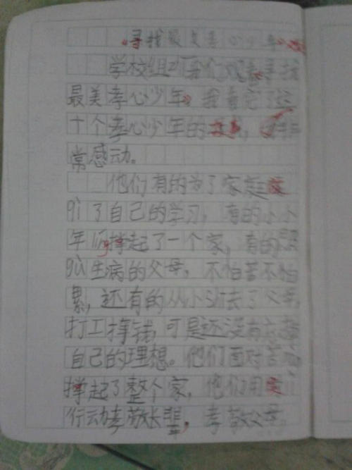 最美丽的孝顺男孩