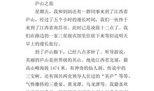 按游览顺序写的作文