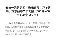 快乐的春节作文500字
