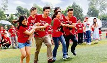 参加亲子运动会